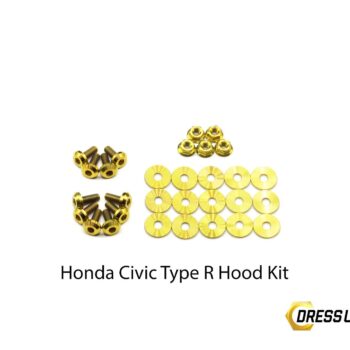 Dress Up Bolts Titanium Hardware Hood Kit - Honda Civic Type R (2017-2021)