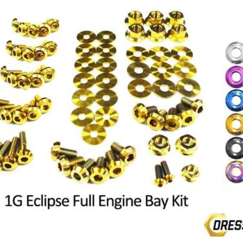 Mitsubishi 1G Eclipse (1990-1994) Titanium Dress Up Bolts Full Engine Bay Kit
