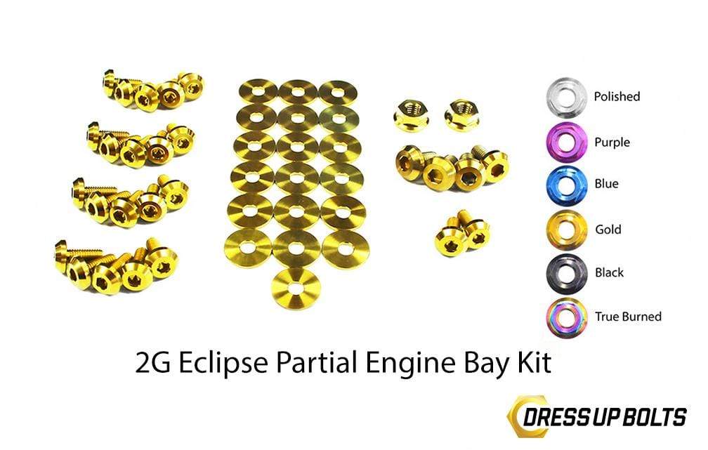 Mitsubishi 2G Eclipse (1995-1999) Titanium Dress Up Bolts Partial Engine Bay Kit