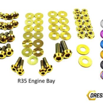 Nissan R35 GT-R (2007-2016) Titanium Dress Up Bolts Engine Bay Kit
