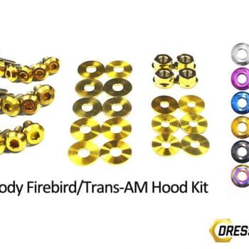 Pontiac Firebird/Trans Am (1998-2002) F-Body Titanium Dress Up Bolts Hood Kit