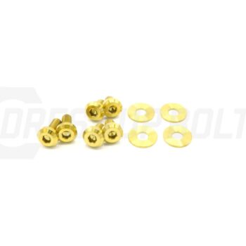 Dress Up Bolts Titanium Hardware Hood Kit - Subaru Impreza GC8 (1992-2001)