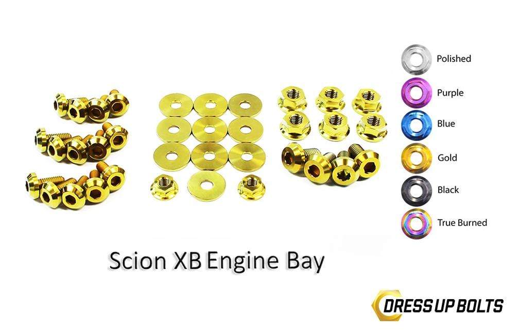 Scion XB (2003-2006) Titanium Dress Up Bolts Engine Bay Kit