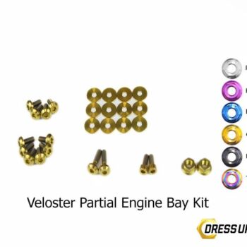 Dress Up Bolts Stage 1 Titanium Hardware Engine Bay Kit - Hyundai Veloster (2012-2018)