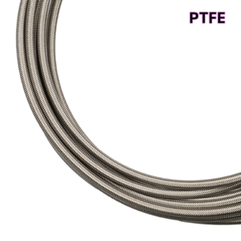 10AN PTFE Braided Stainless Steel Hose / Line (E85 + Race Fuel Safe) - BY THE FOOT