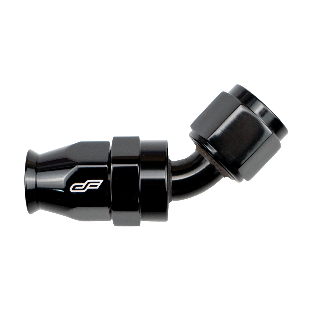 -10 AN 45 Degree Female Aluminum Hose End (PTFE)